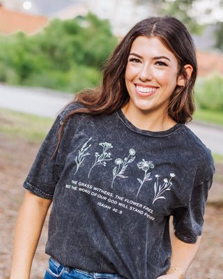 His Word Forever Graphic Tee, Black