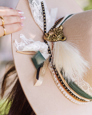 Enchanted Moment Wide Brim Hat, Cream