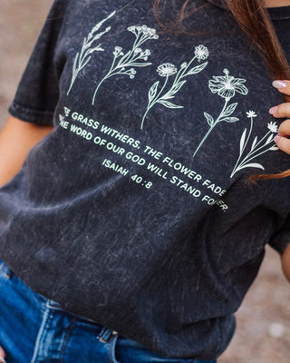 His Word Forever Graphic Tee, Black