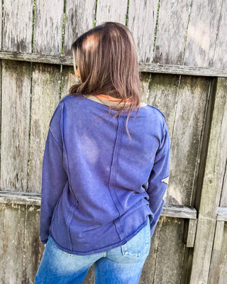 Dusty Skies Pullover, Denim