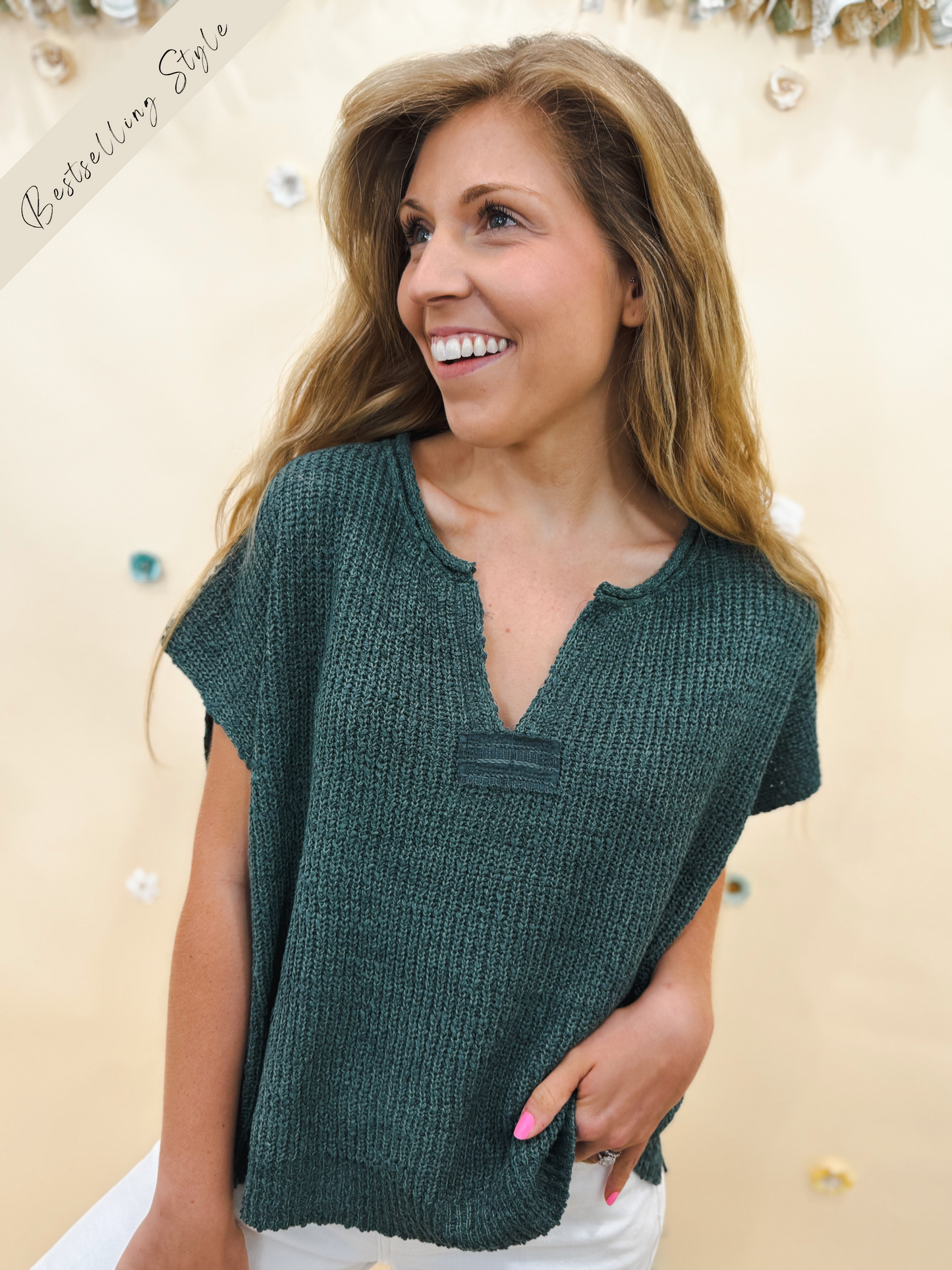 Daytime Top, Teal
