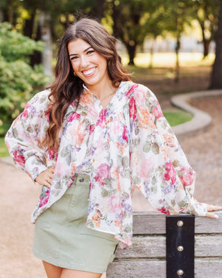 Fashion Forward Cargo Skirt, Olive