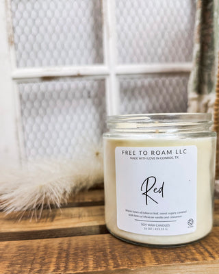 Soy Candle, Red - 16oz.