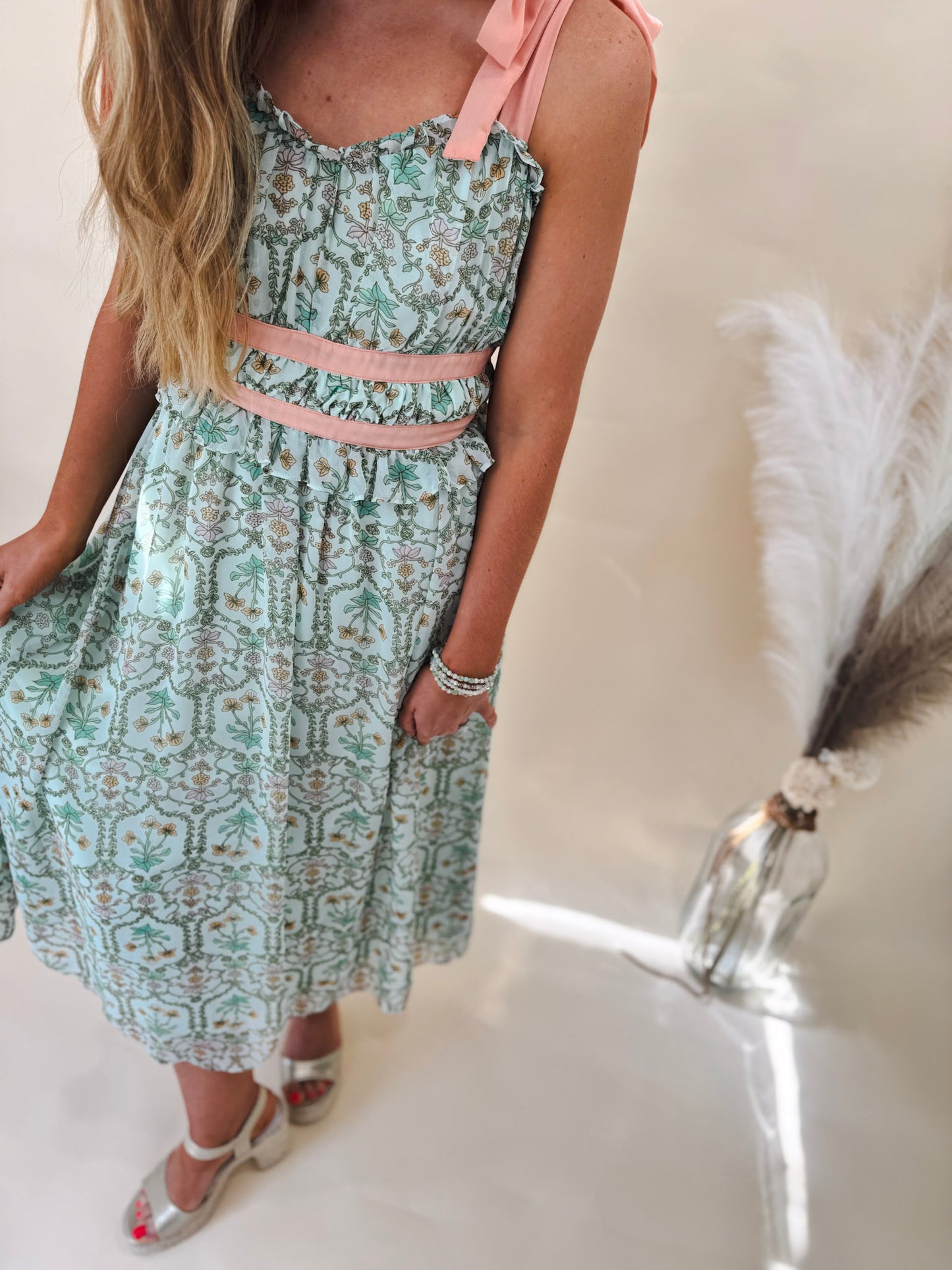 In Time Midi Dress, Green
