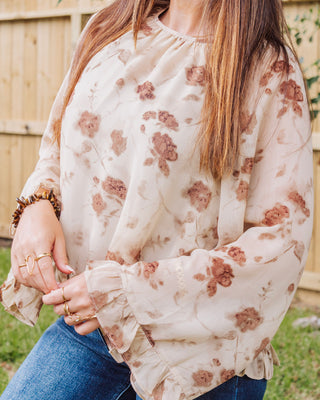 Autumn Ember Top, Cream