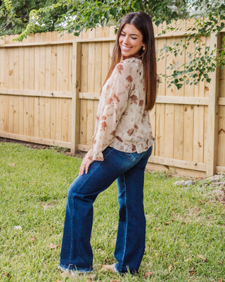 Autumn Ember Top, Cream