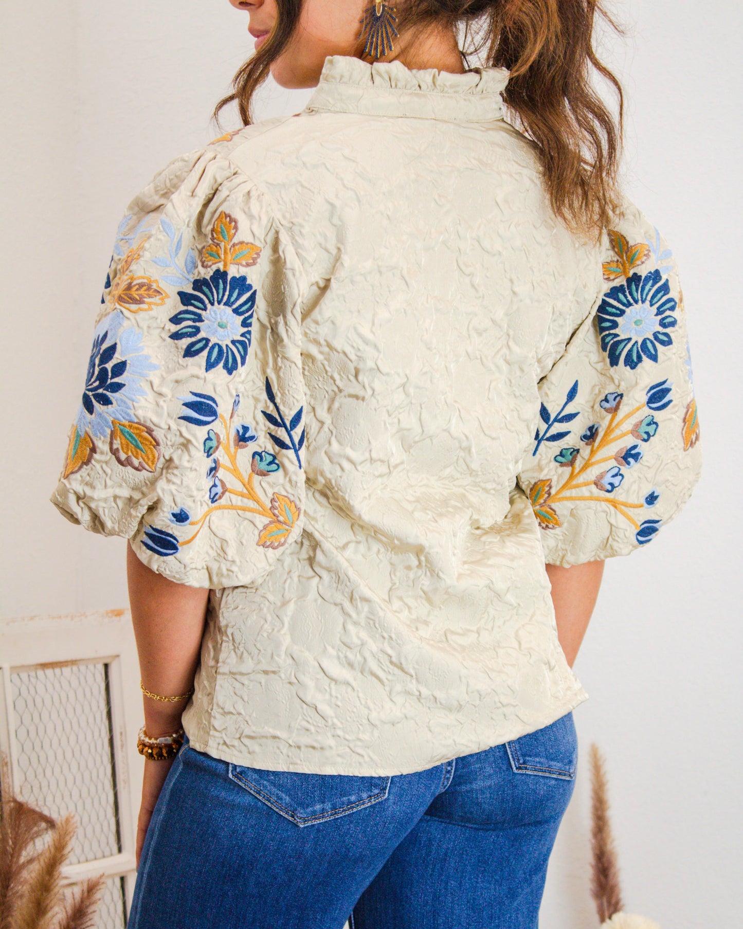 Blossom Belle Top, Cream