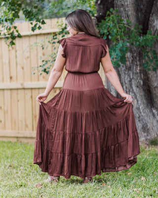 Charmed & Chic Maxi Dress, Chocolate