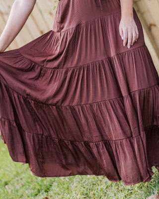 Charmed & Chic Maxi Dress, Chocolate