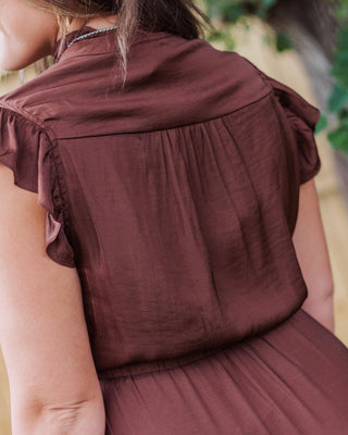 Charmed & Chic Maxi Dress, Chocolate