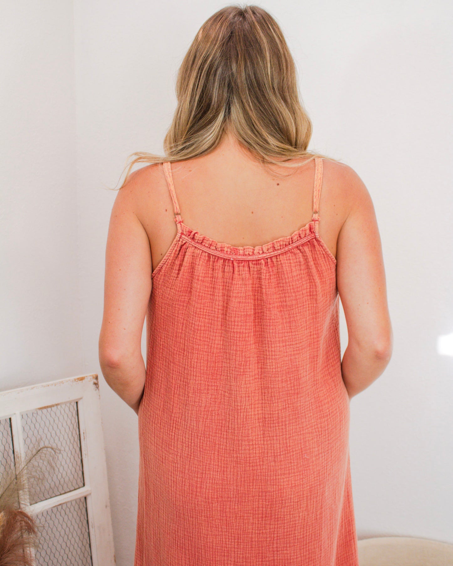 Desert Breeze Maxi Dress, Rust