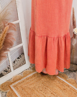 Desert Breeze Maxi Dress, Rust