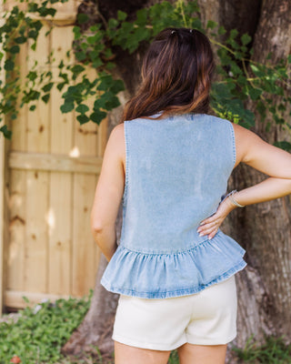 Forget Me Knot Top, Denim