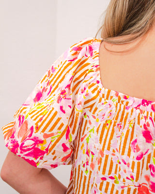 Golden Garden Top, Pink