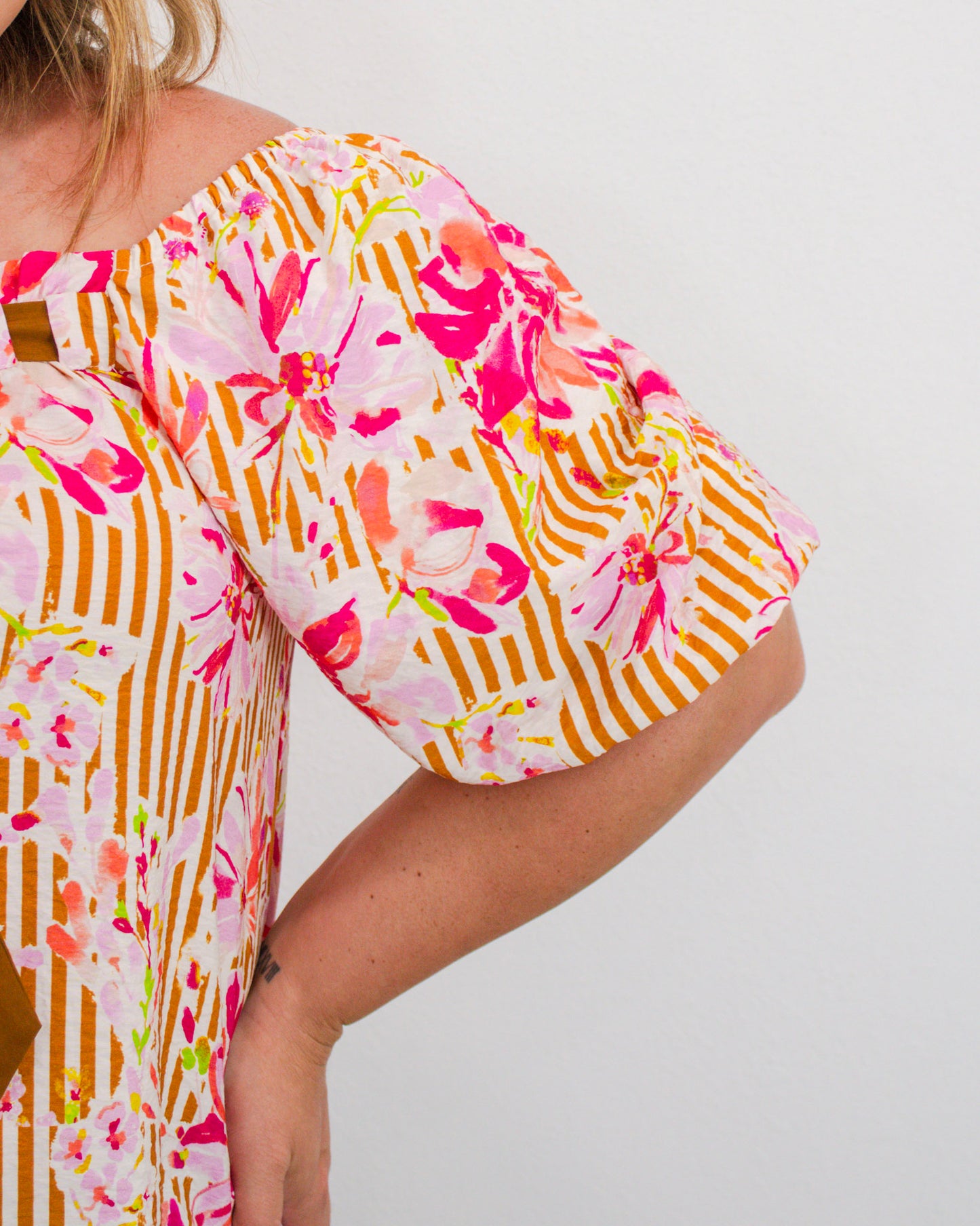 Golden Garden Top, Pink