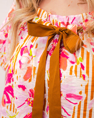 Golden Garden Top, Pink