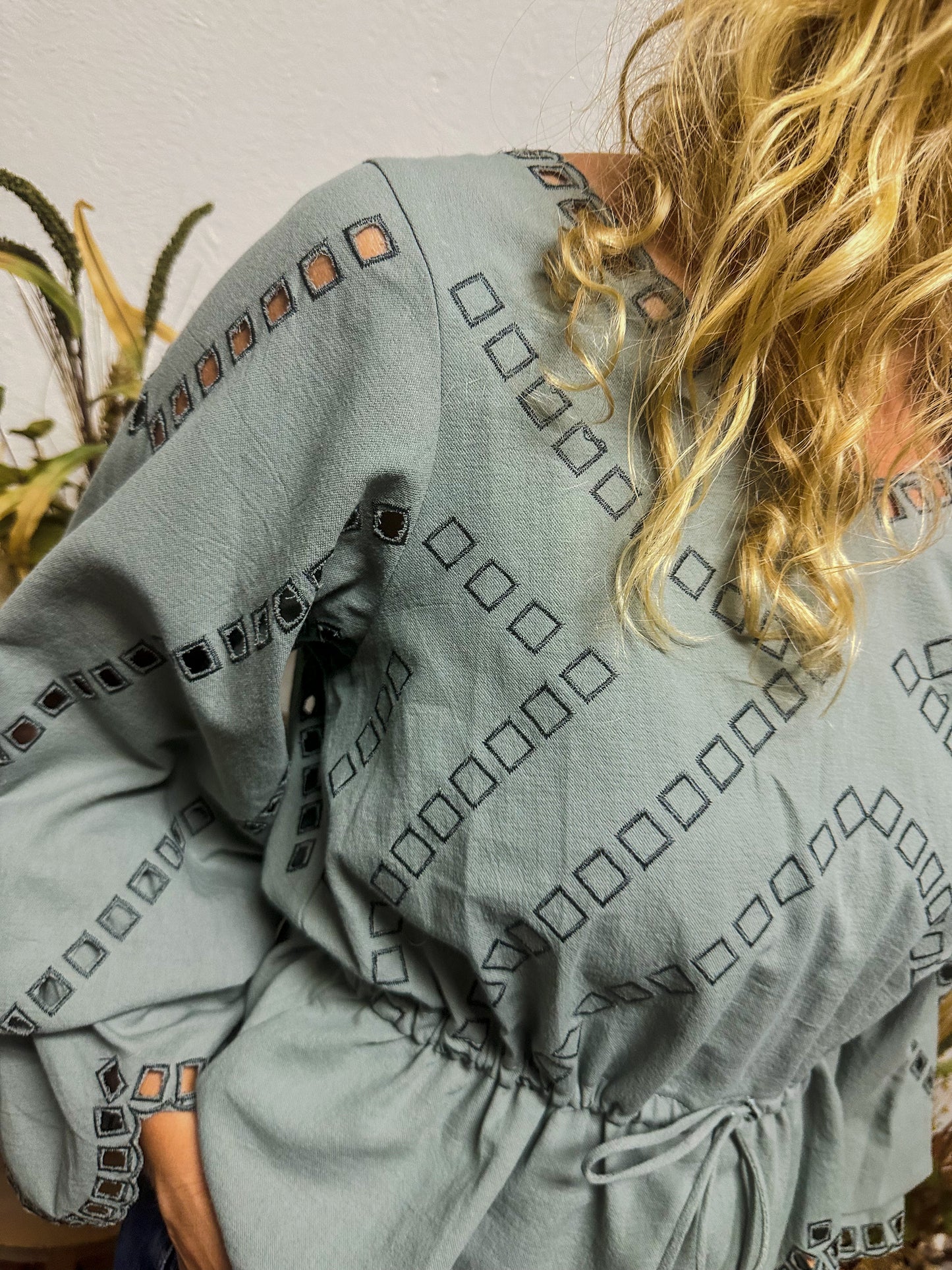 Sweet Scalloped Top, Sage