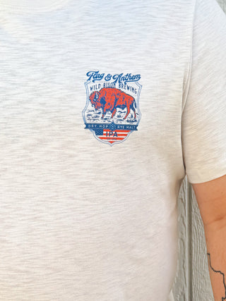 Wild Bison Brewing Graphic Tee, White