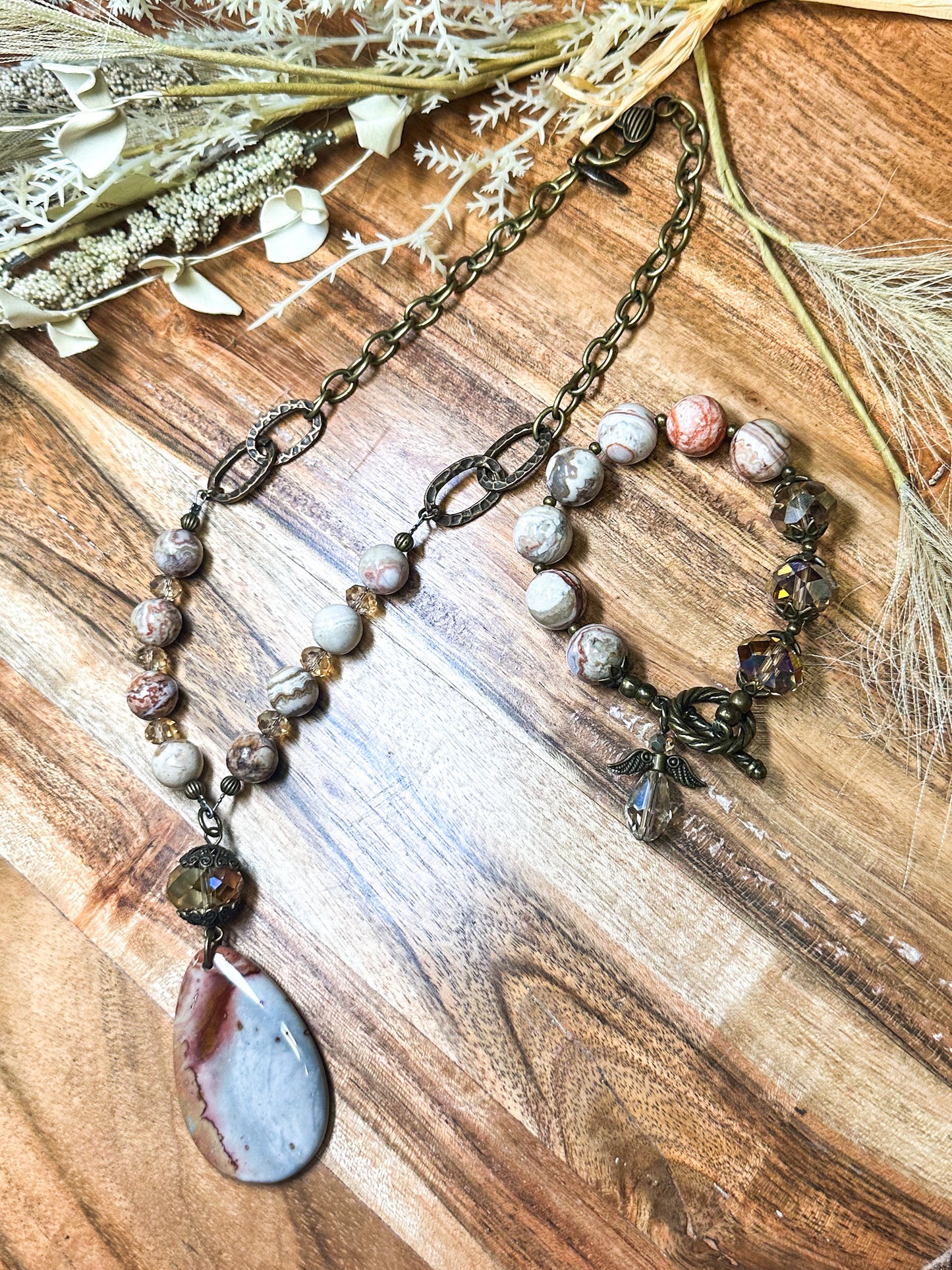 One of a Kind Necklace, Mauve