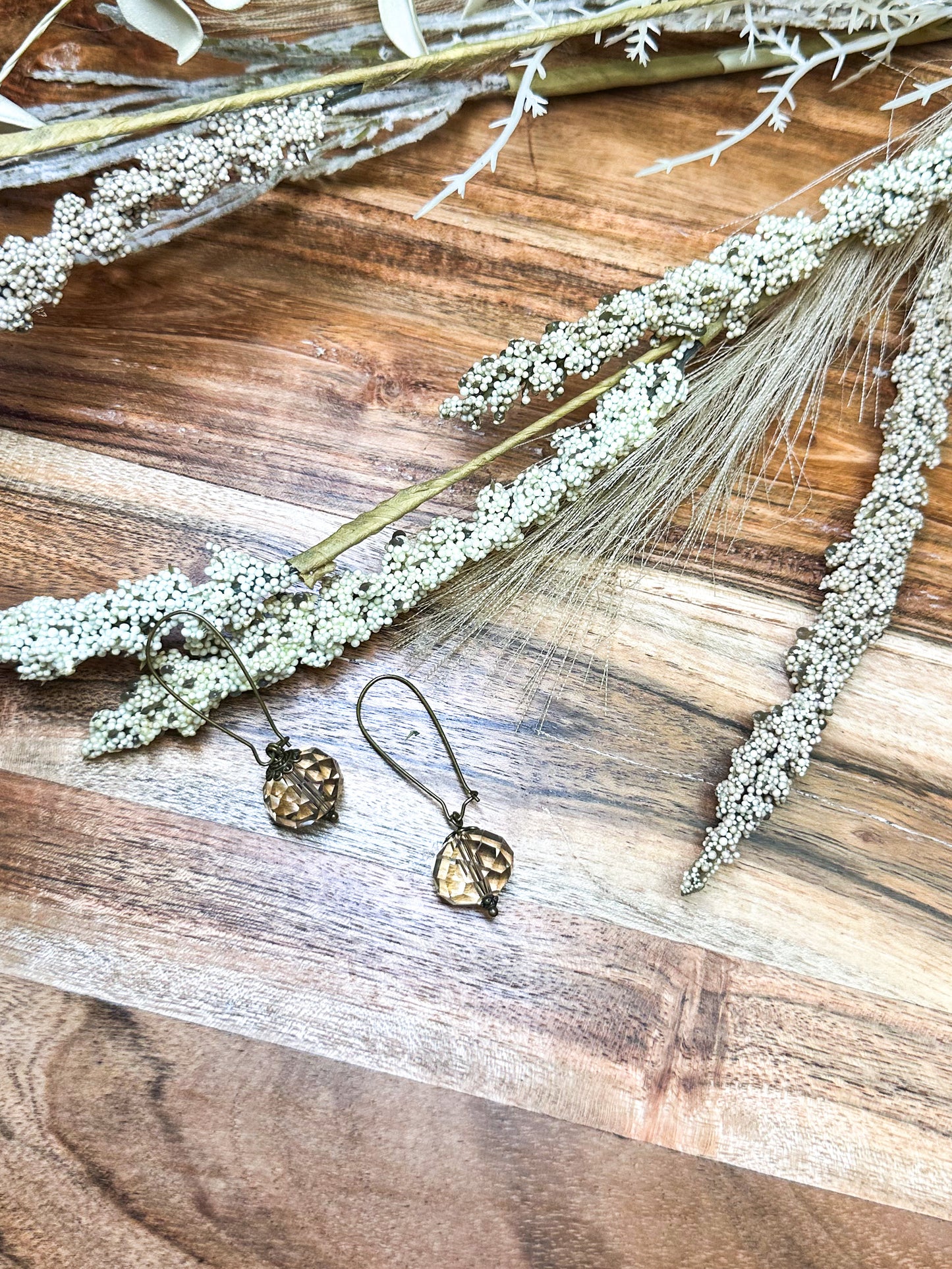 Golden Globe Drop Earrings