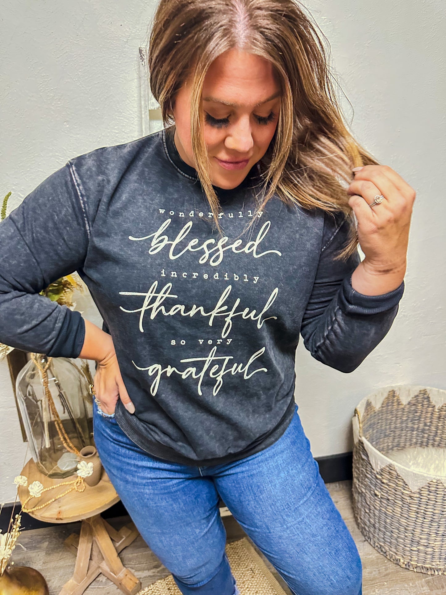 Beyond Grateful Sweatshirt, Gray
