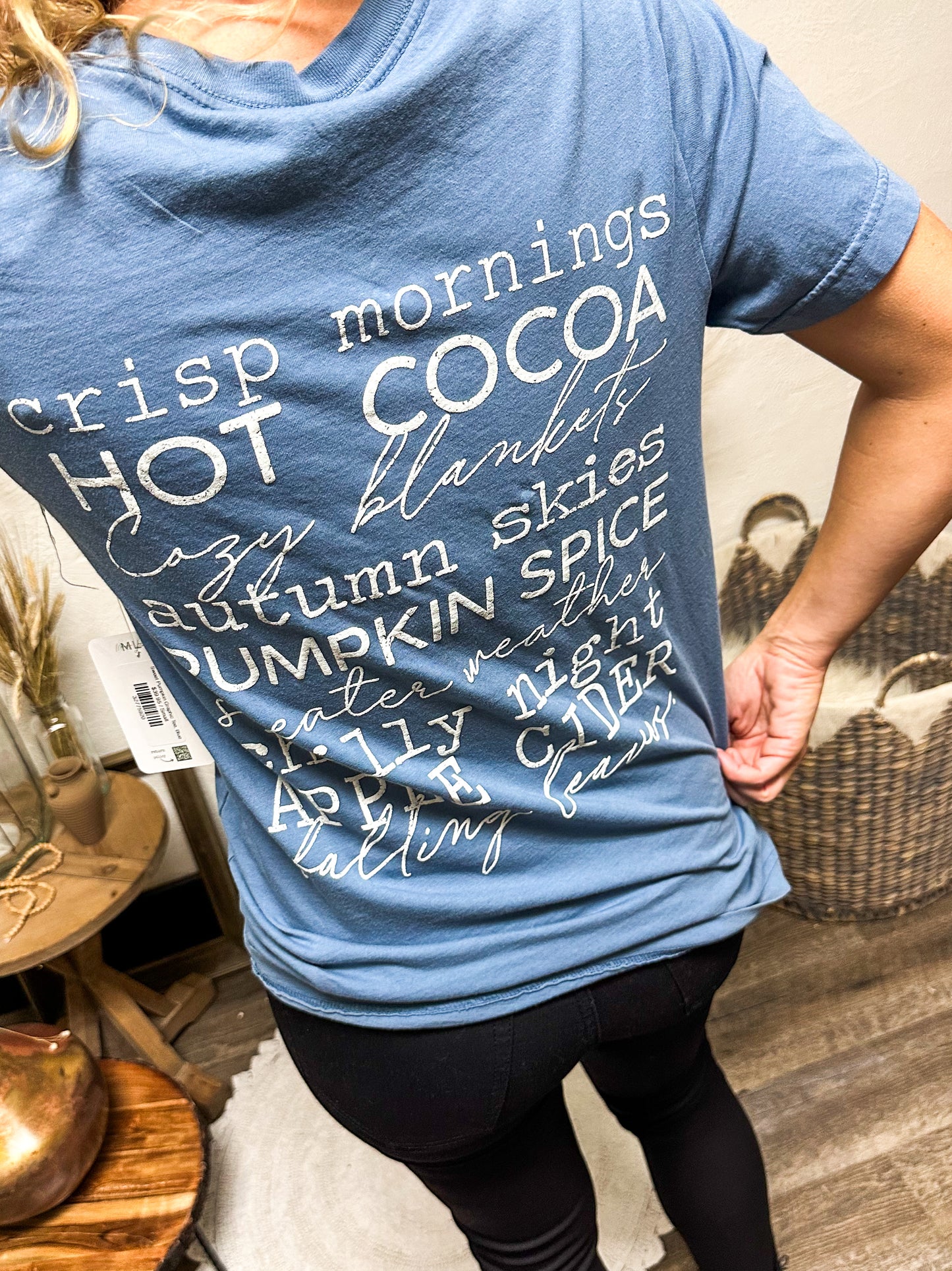 Sweet Pumpkin Graphic Tee, Blue