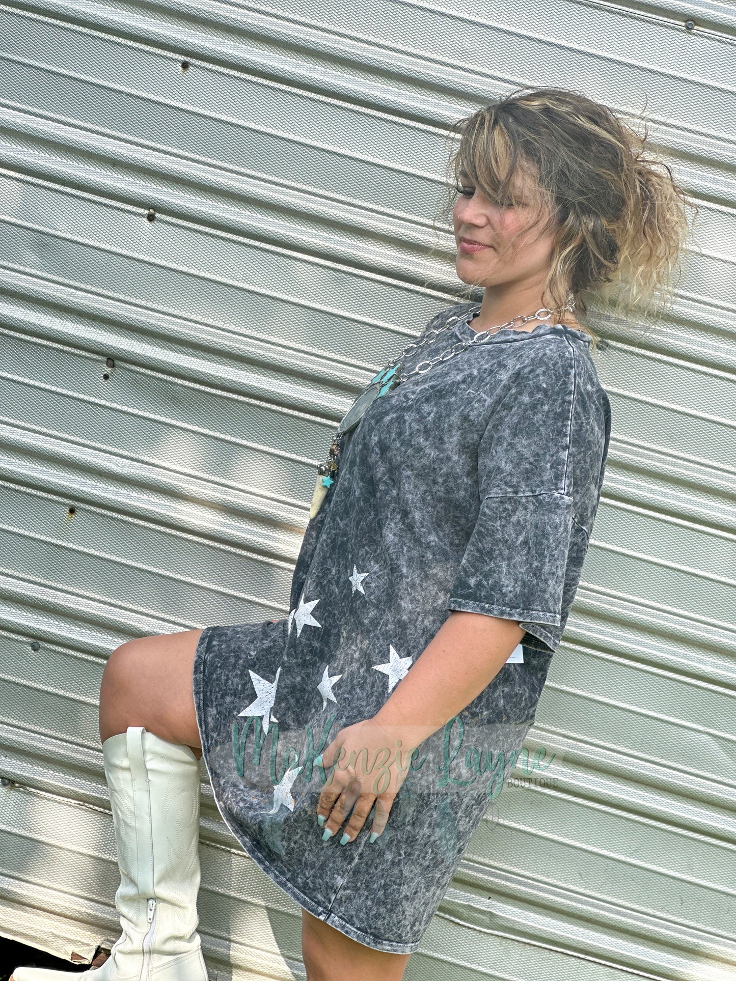 Stars Over Texas Shirt Dress