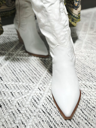 The Bandera Cowboy Boots, White