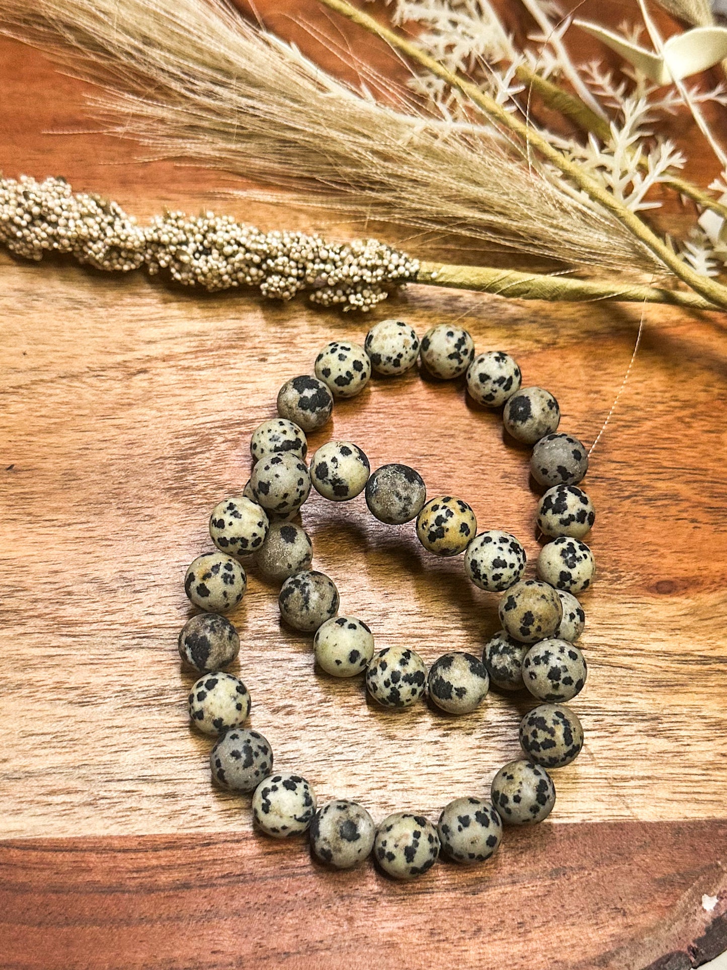 Speckled Spot Bracelet, Black 10mm