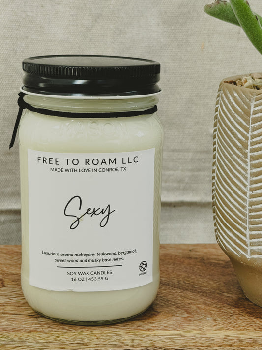 Soy Candle, Sexy - 16oz.