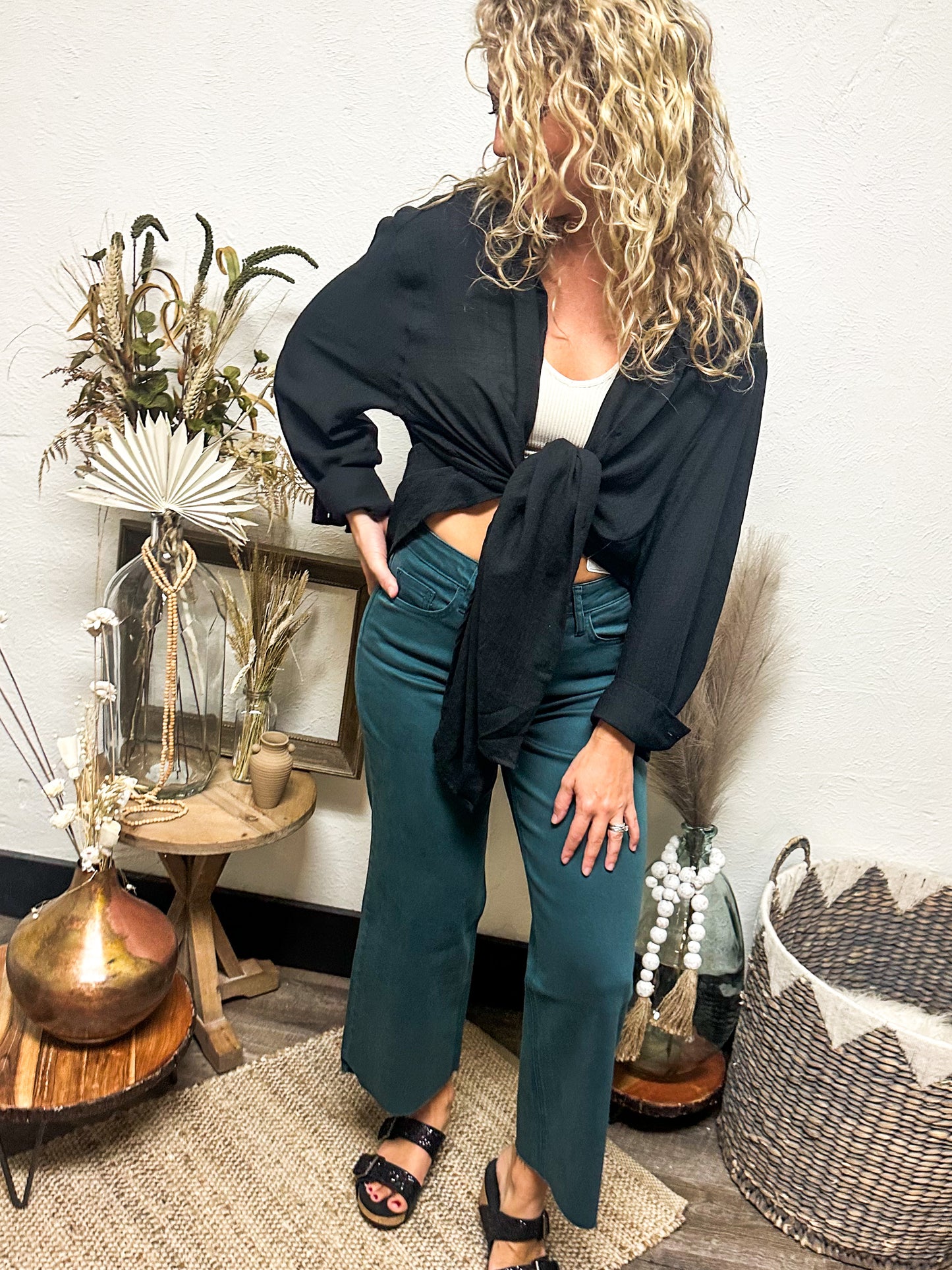 Carefree Days Top, Black