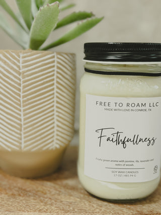 Soy Candle, Faithfulness - 16oz.