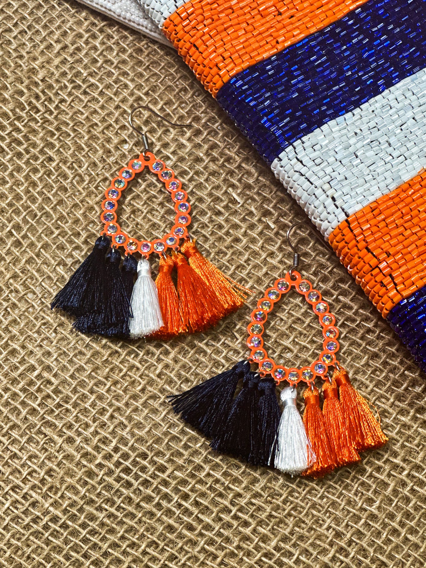 Lil Baller Fringe Earrings, Multi