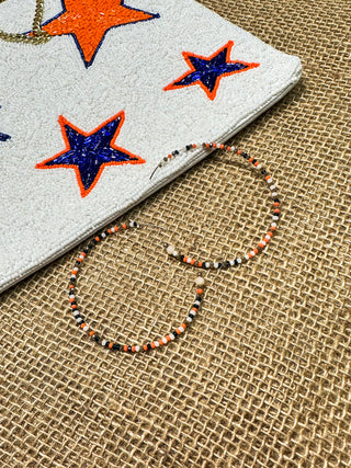 Baseball Bling Hoops, Multi