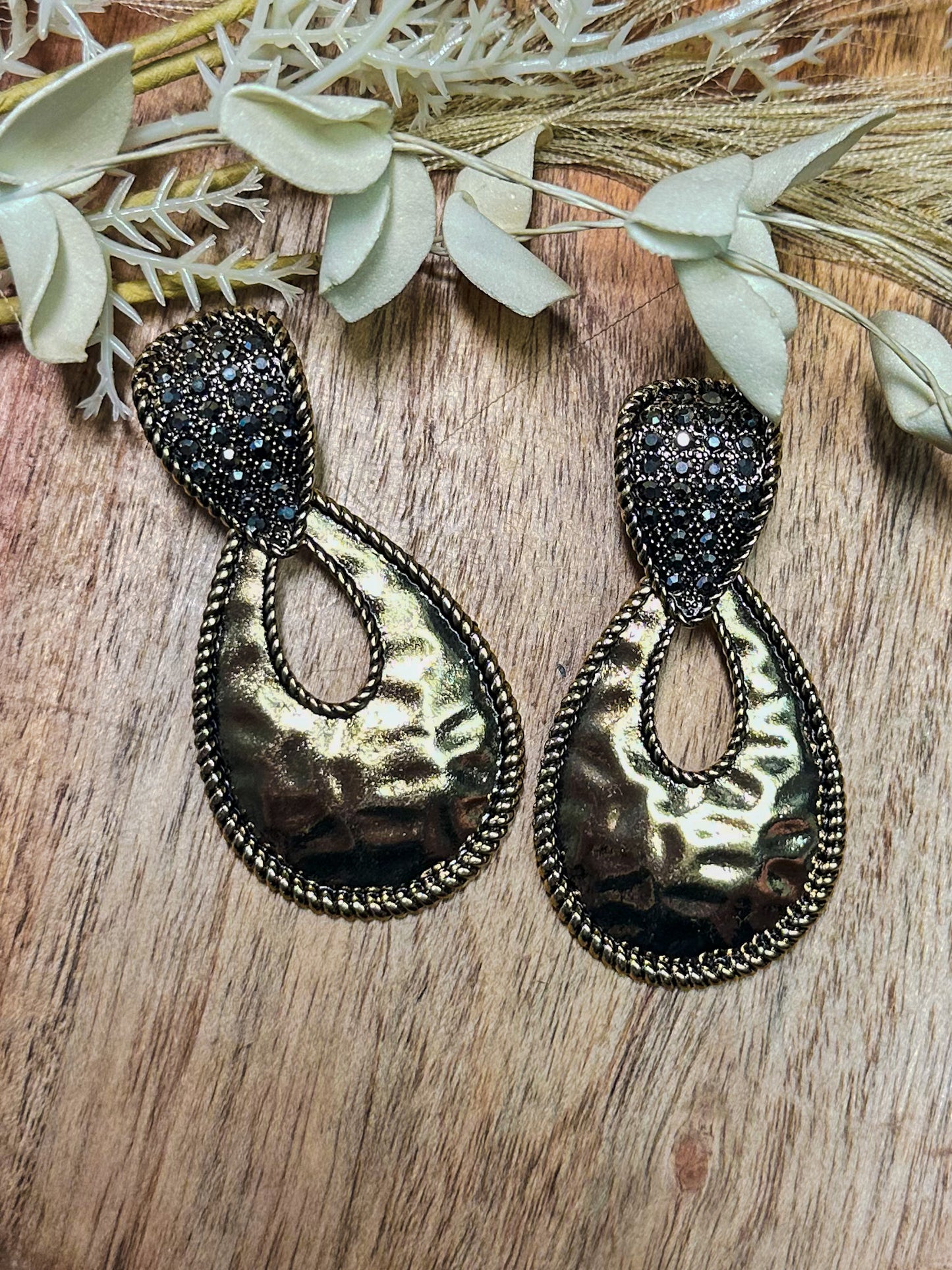 Classic Edge Earrings, Gold