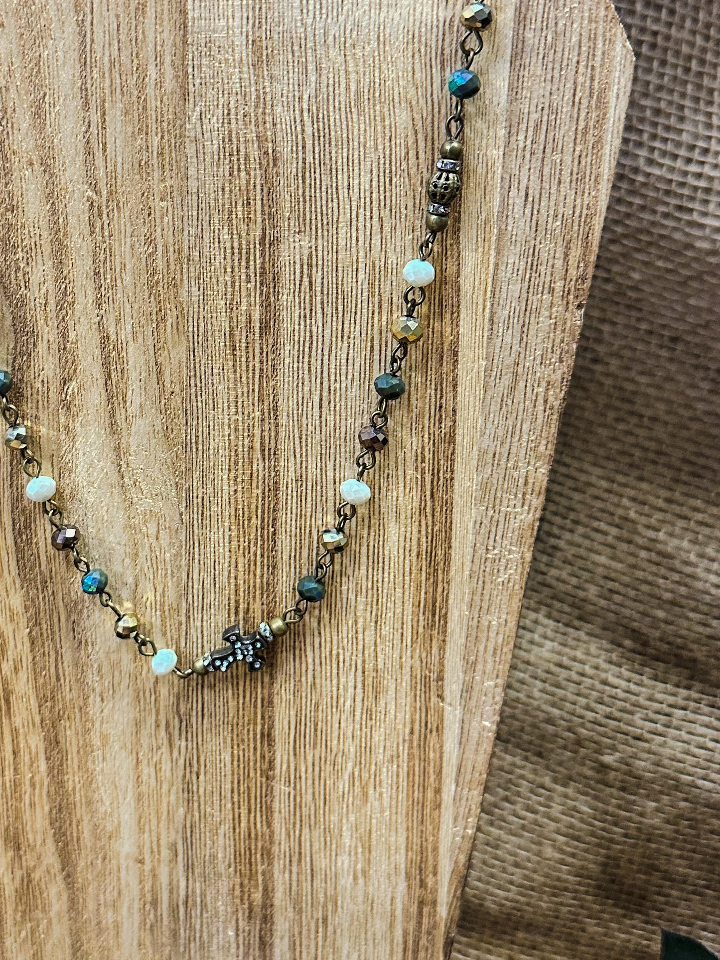 Touch of Elegance Necklace, Navy