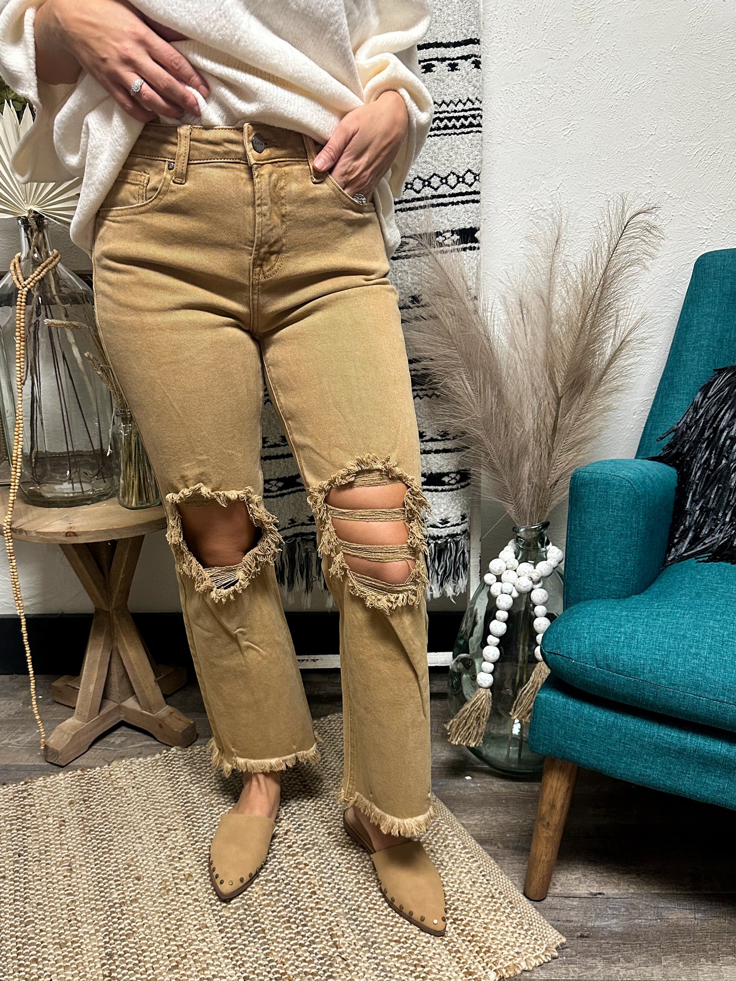 The Bella Straight Leg, Mocha Risen