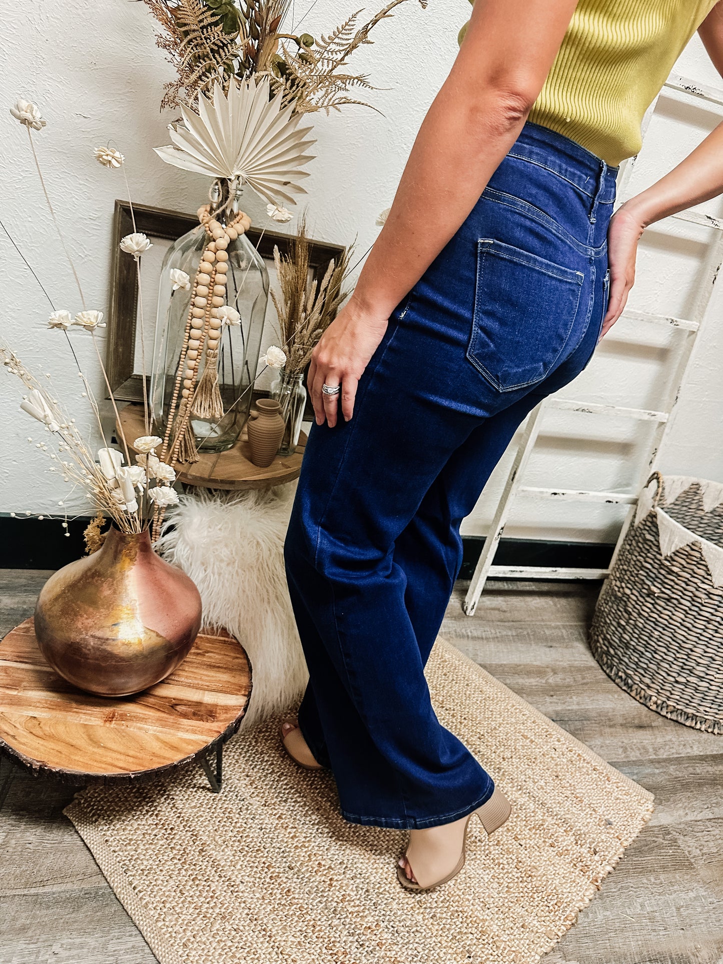 Lawson Mid Rise Wide Leg Jean