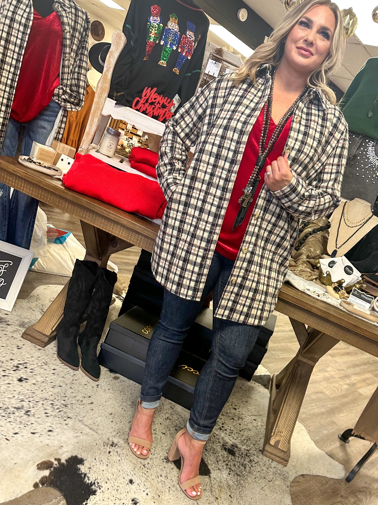 Feeling the Romance Top, Red