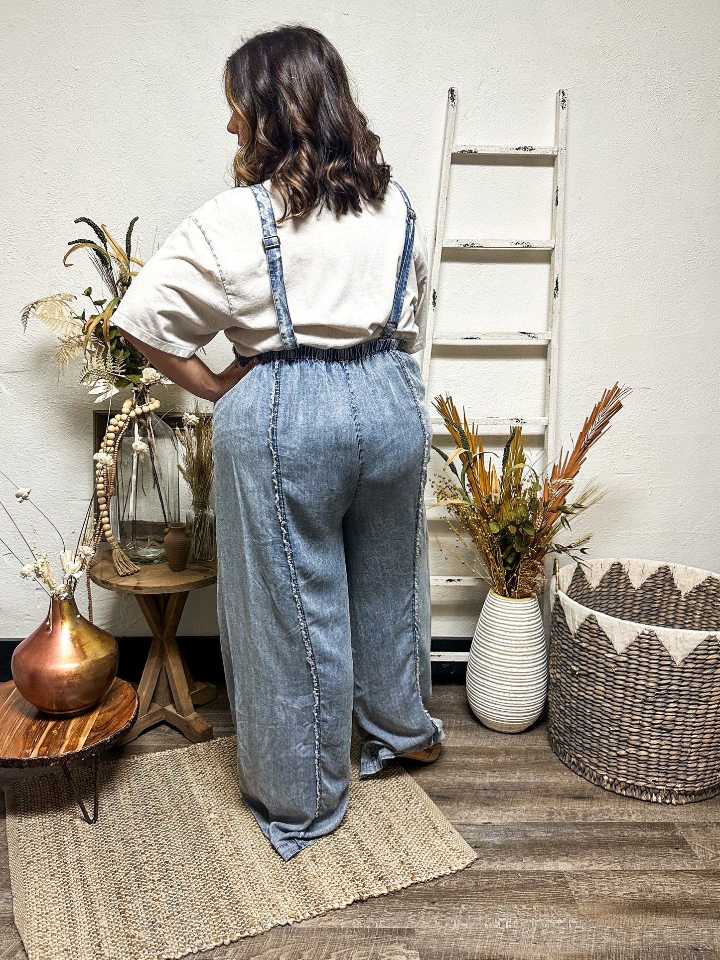 Out of the Way Denim Jumper