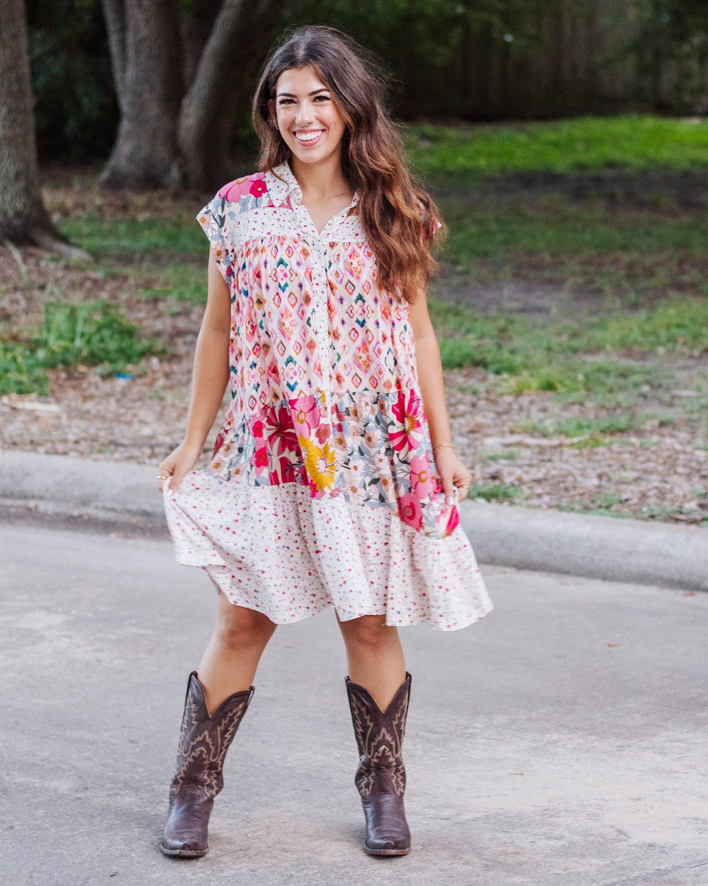Juniper Rose Midi Dress, Multi