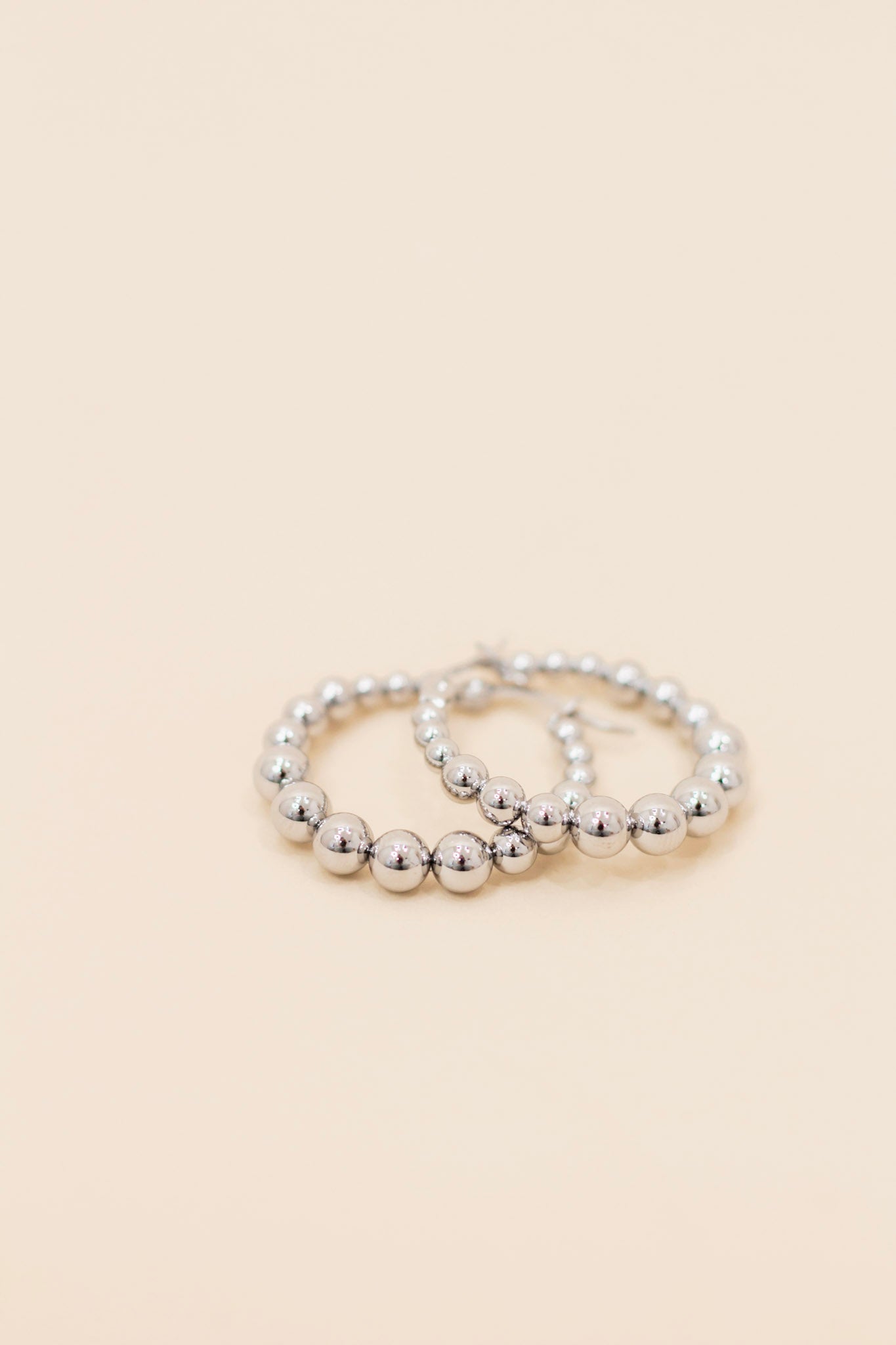 Landen Collection - Hoop Earrings, Silver