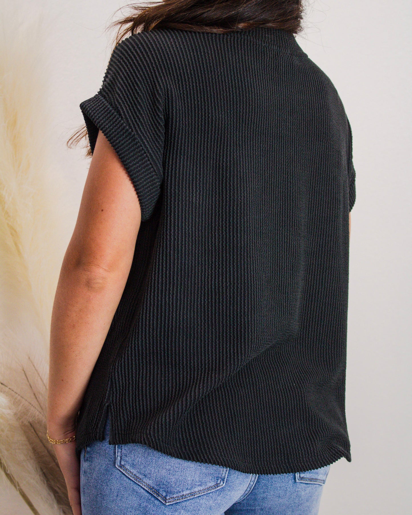Lonestar Design Top, Black
