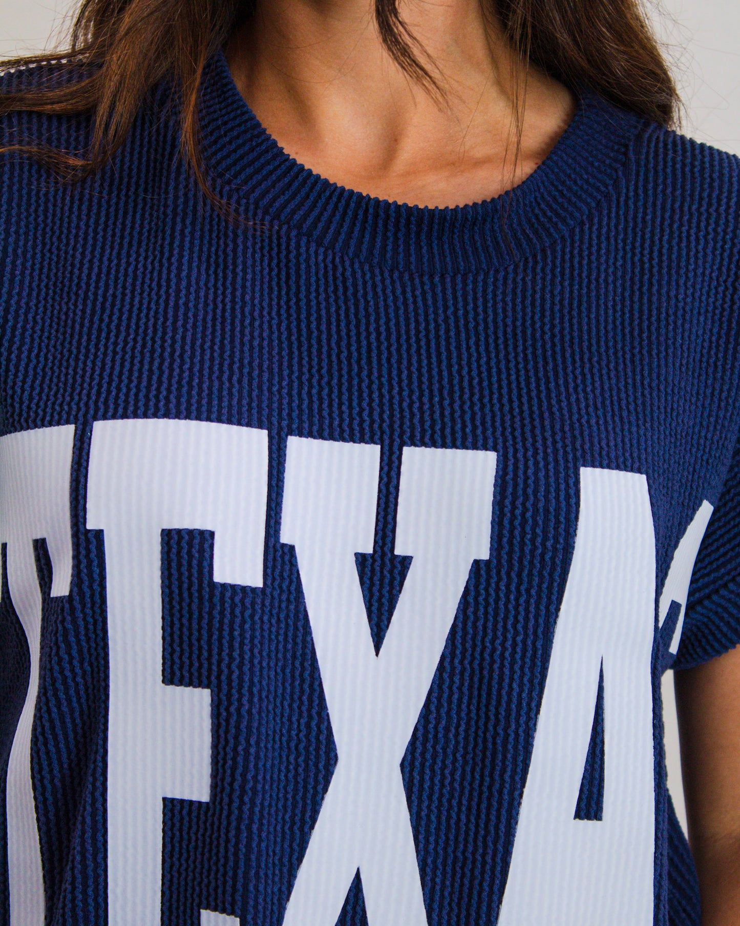 Lonestar Design Top, Navy
