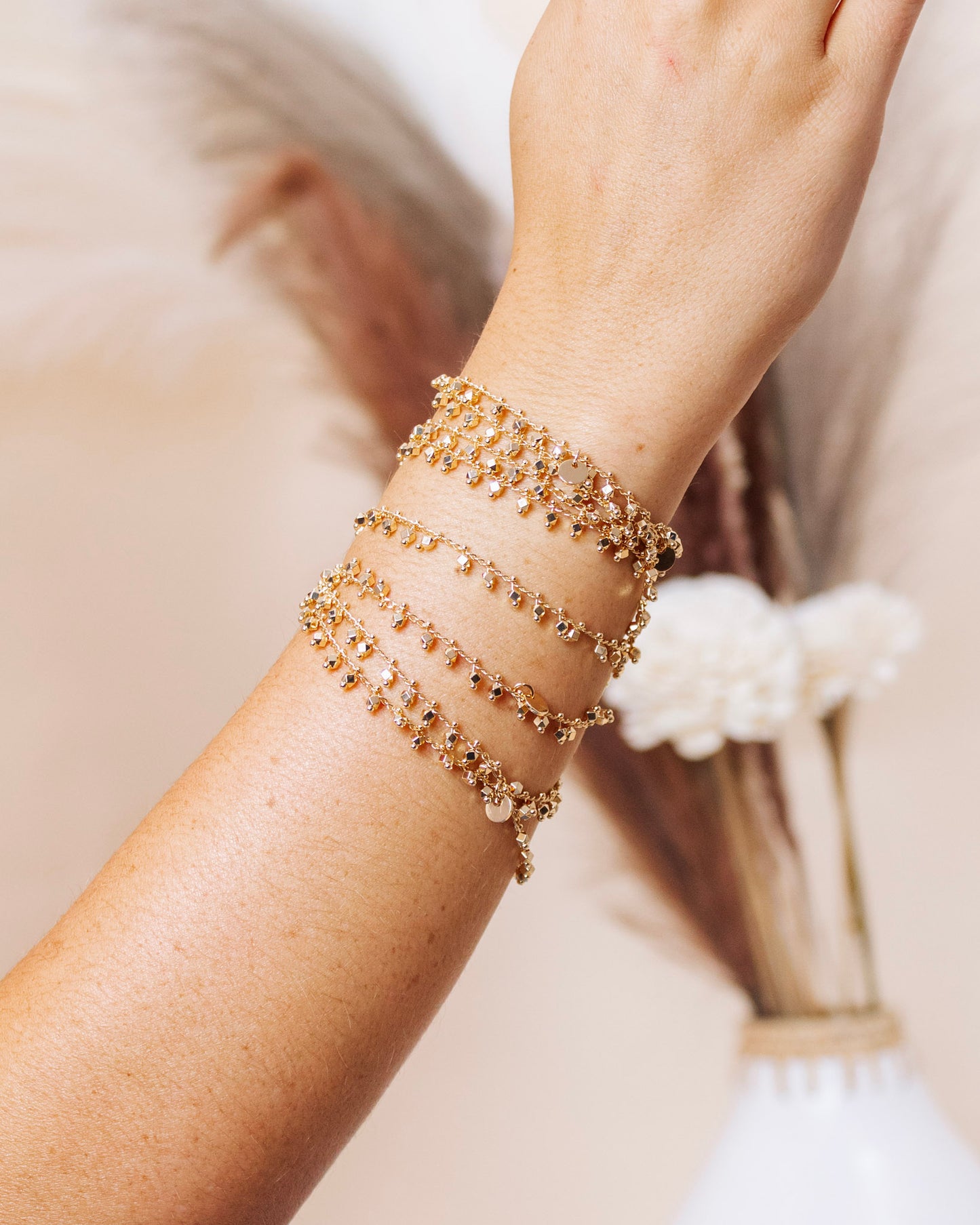 Maya Collection - Wrap Necklace, Gold