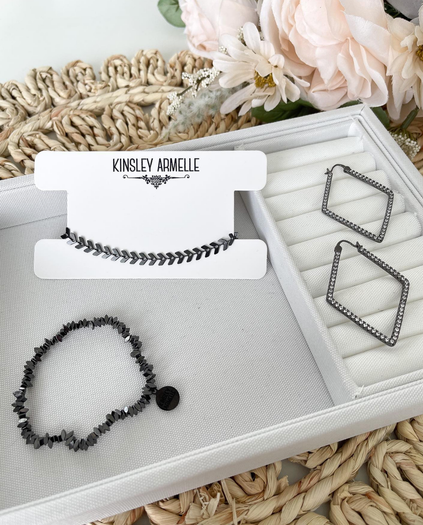 Goddess Collection - Black Bling Maddox Earrings