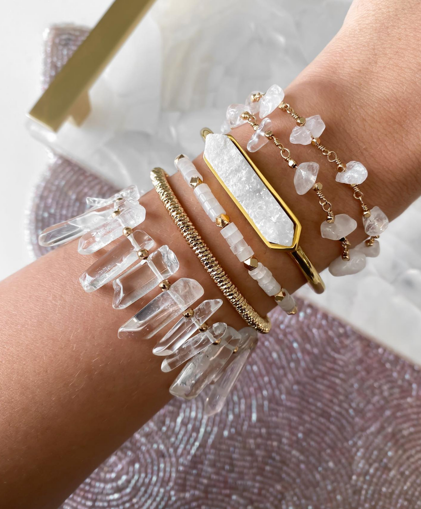 Luiza Collection - Quartz Wrap Bracelet