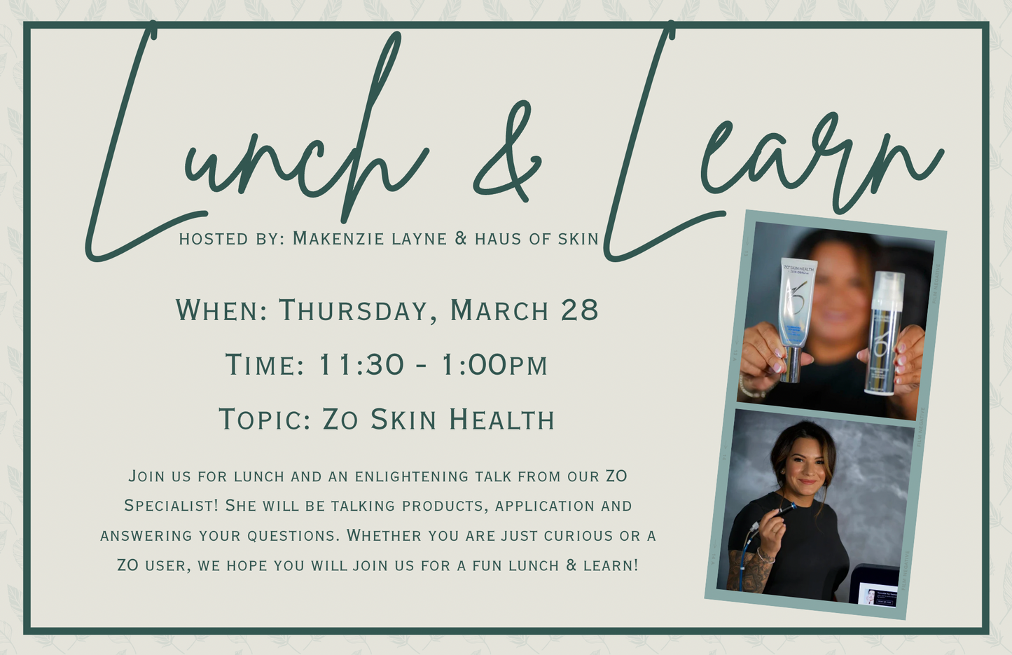 Lunch & Learn: Zo Skin Health