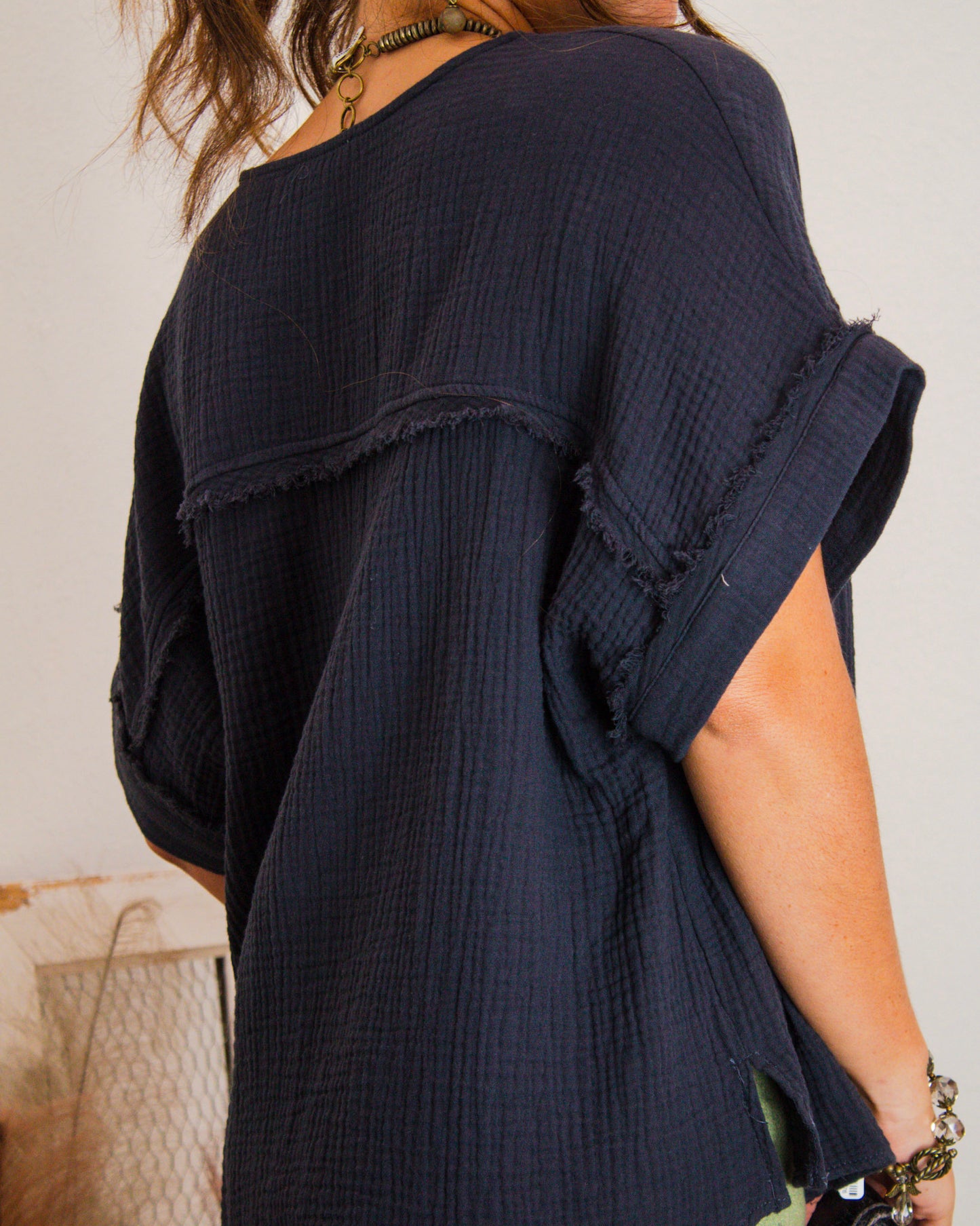 Soft Spoken Top, Black