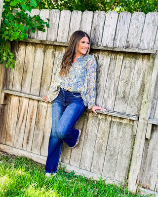 The Eloise Blouse, Blue